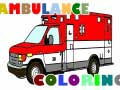Cluiche Ambulance Trucks Coloring Pages