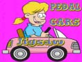 Cluiche Pedal Cars Jigsaw