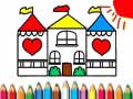 Cluiche Doll House Coloring Book