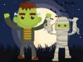 Cluiche Vampires and Frankenstein Coloring