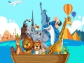 Cluiche Crazy Friends Travel The World Puzzle