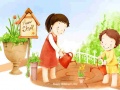 Cluiche Cartoon Childrens Day Puzzle