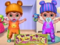Cluiche Baby Twins Caring Day