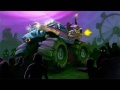 Cluiche Zombie Smash: Monster Truck Racing