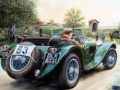 Cluiche Painting Vintage Cars Jigsaw Puzzle