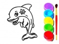 Cluiche Dolphin Coloring Book