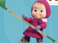 Cluiche Masha and the Bear Hockey