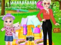 Cluiche Princess Family Picnic Day