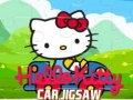 Cluiche Hello Kitty Car Jigsaw
