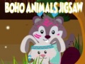 Cluiche Boho Animals Jigsaw