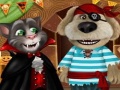 Cluiche Talking Tom And Angela Halloween Party