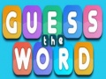 Cluiche Guess The Word