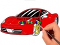 Cluiche Racing Cars Coloring book
