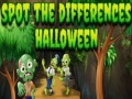 Cluiche Spot the differences halloween