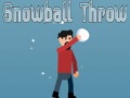 Cluiche Snowball Throw