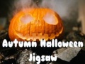 Cluiche Autumn Halloween Jigsaw