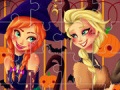 Cluiche Princess Halloween Jigsaw