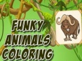 Cluiche Funky Animals Coloring