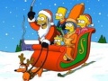 Cluiche Simpsons Christmas Jigsaw Puzzle