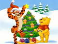Cluiche Winnie the Pooh Christmas Jigsaw Puzzle
