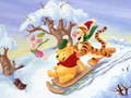 Cluiche Winnie the Pooh Christmas Jigsaw Puzzle 2