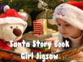 Cluiche Santa Story Book Girl Jigsaw