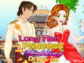Cluiche Long Hair Princess Wedding Dress up