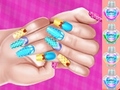 Cluiche Elsa Princess Theme Nail Art Diy