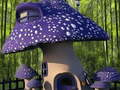 Cluiche Funny Mushroom Houses Jigsaw