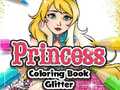 Cluiche Princess Coloring Book Glitter