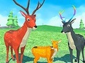 Cluiche Deer Simulator Animal Family