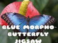 Cluiche Blue Morpho Butterfly Jigsaw
