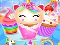 Cluiche Unicorn Mermaid Cupcake Cooking Design