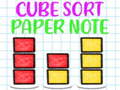 Cluiche Cube Sort Paper Note