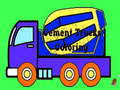 Cluiche Cement Trucks Coloring
