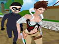 Cluiche Princess Subway Run - Wild Rush VS Robber