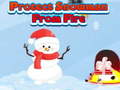 Cluiche Protect Snowman From Fire