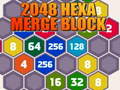 Cluiche 2048 Hexa Merge Block