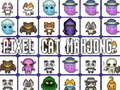 Cluiche Cat Pixel Mahjong