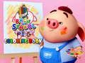 Cluiche Back To School Coloring Book Pig