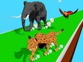 Cluiche Animal Transform Race 3D