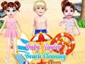 Cluiche Baby Taylor Beach Cleaning Day