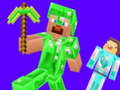 Cluiche Creeper vs Enderman from minecraft