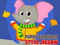 Cluiche Funny Elephant Style Jigsaw