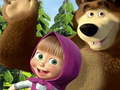 Cluiche Masha and the Bear Jigsaw Puzzle