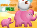 Cluiche Animal Tower Puzzle