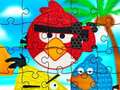 Cluiche Funny Birds Pop It Jigsaw