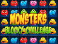 Cluiche Monsters blocky challenge