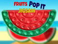 Cluiche Fruits Pop It Jigsaw