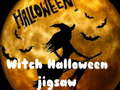 Cluiche Witch Halloween Jigsaw